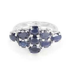 Blue Sapphire Silver Ring