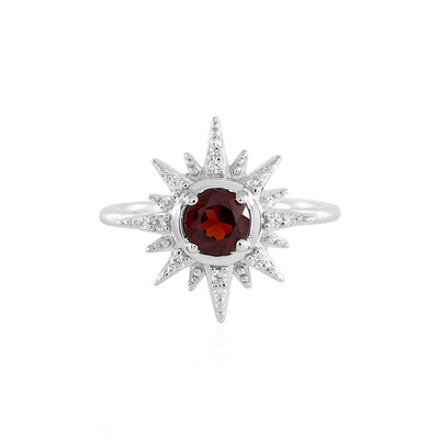Mozambique Garnet Silver Ring