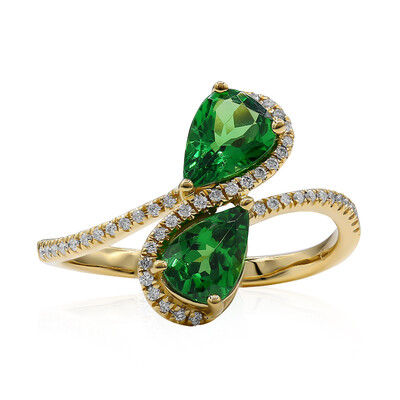 14K AAA Tsavorite Gold Ring (CIRARI)