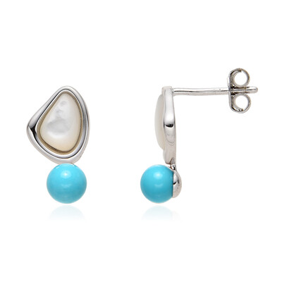Mother of Pearl Silver Earrings