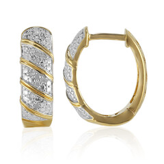 I3 (I) Diamond Silver Earrings