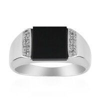 Black Onyx Silver Ring