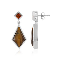 Tiger´s Eye Silver Earrings