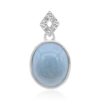 Madagascar Blue Opal Silver Pendant