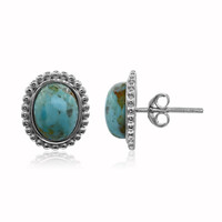 Turquoise Silver Earrings