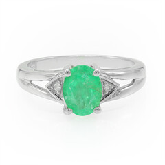 Bahia Emerald Silver Ring