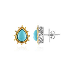 Sleeping Beauty Turquoise Silver Earrings (Dallas Prince Designs)