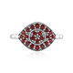 Tanzanian Ruby Silver Ring (Adela Silber)