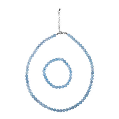 Aquamarine Silver Set