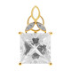 9K Danburite Gold Pendant
