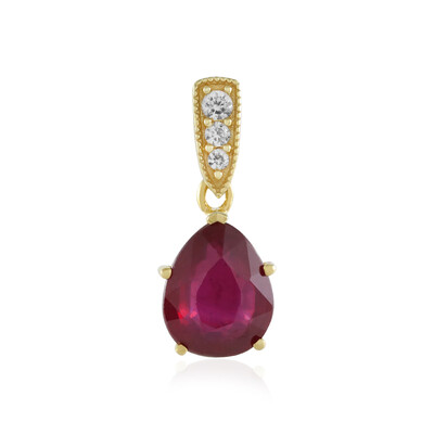 Bemainty Ruby Silver Pendant