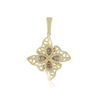 9K I2 Champagne Diamond Gold Pendant (Ornaments by de Melo)