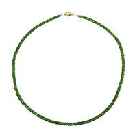 Russian Diopside Silver Necklace (Riya)