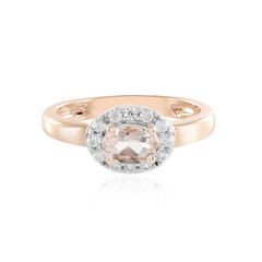 Morganite Silver Ring