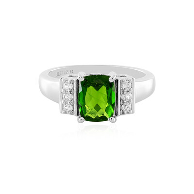 Russian Diopside Silver Ring