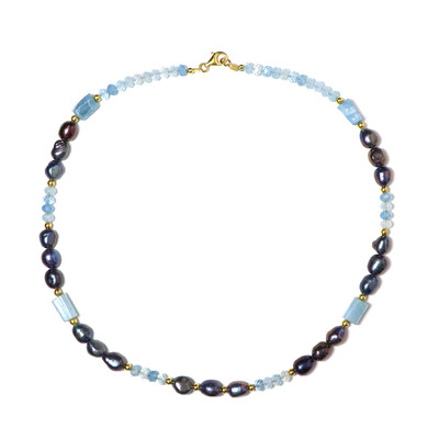 Aquamarine Silver Necklace
