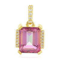 Oriental Red Quartz Silver Pendant