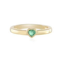 Colombian Emerald Silver Ring