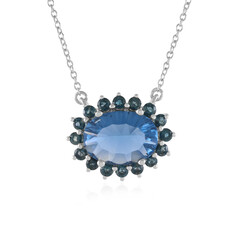 Colour Change Fluorite Silver Necklace
