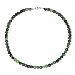 Ruby in Zoisite Silver Necklace