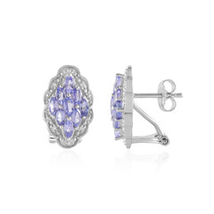 Tanzanite Silver Earrings
