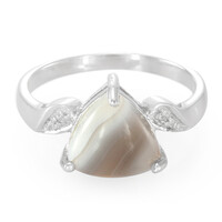 Botswana Agate Silver Ring