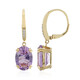 Bolivian Amethyst Silver Earrings