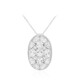 White Topaz Silver Necklace