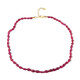 Madagascar Pink Sapphire Silver Necklace (Adela Silber)