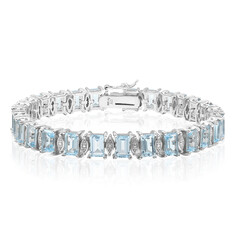 Sky Blue Topaz Silver Bracelet
