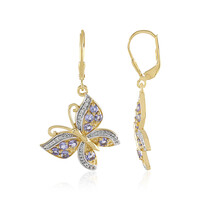 Tanzanite Silver Earrings