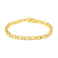 Golden Beryl Silver Bracelet