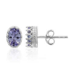 Tanzanite Silver Earrings