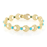 9K Sleeping Beauty Turquoise Gold Bracelet (Ornaments by de Melo)
