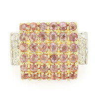18K Unheated Padparadscha Sapphire Gold Ring (AMAYANI)