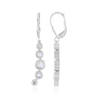 Rainbow Moonstone Silver Earrings (KM by Juwelo)