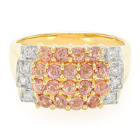 18K Unheated Padparadscha Sapphire Gold Ring (AMAYANI)