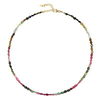 Fancy Tourmaline Silver Necklace