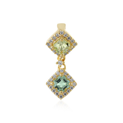 Nigerian Neon Tourmaline Silver Pendant