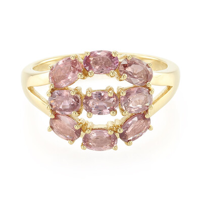 18K Unheated Padparadscha Sapphire Gold Ring (AMAYANI)