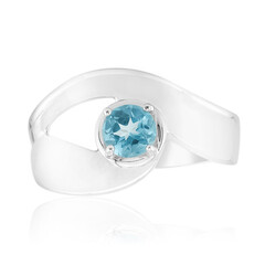 Blue Apatite Silver Ring (Pallanova)