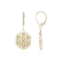 9K I1 (I) Diamond Gold Earrings (Ornaments by de Melo)
