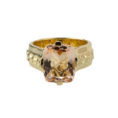 14K AAA Morganite Gold Ring (de Melo)