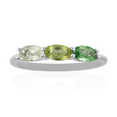 Tanzanian Tsavorite Silver Ring