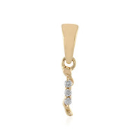 9K SI1 (H) Diamond Gold Pendant