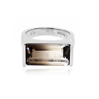 Bi Colour Quartz Silver Ring