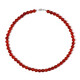 Red Onyx Silver Necklace