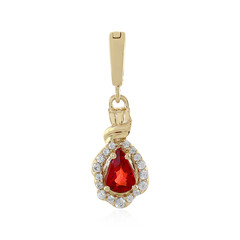9K Tanzanian Ruby Gold Pendant