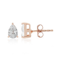 Zircon Silver Earrings (Adela Silber)