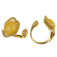 Baltic Amber Silver Ring